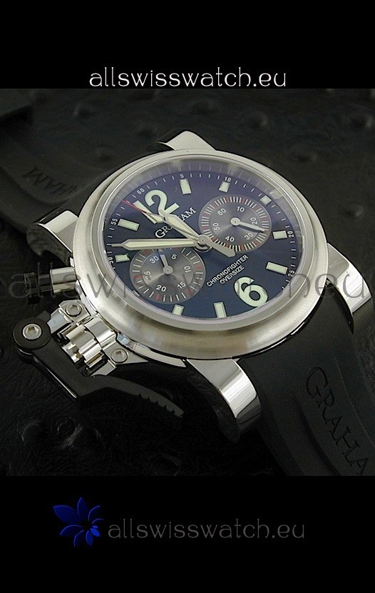 Graham Chronofighter Oversize Swiss Replica Watch in Black Dial