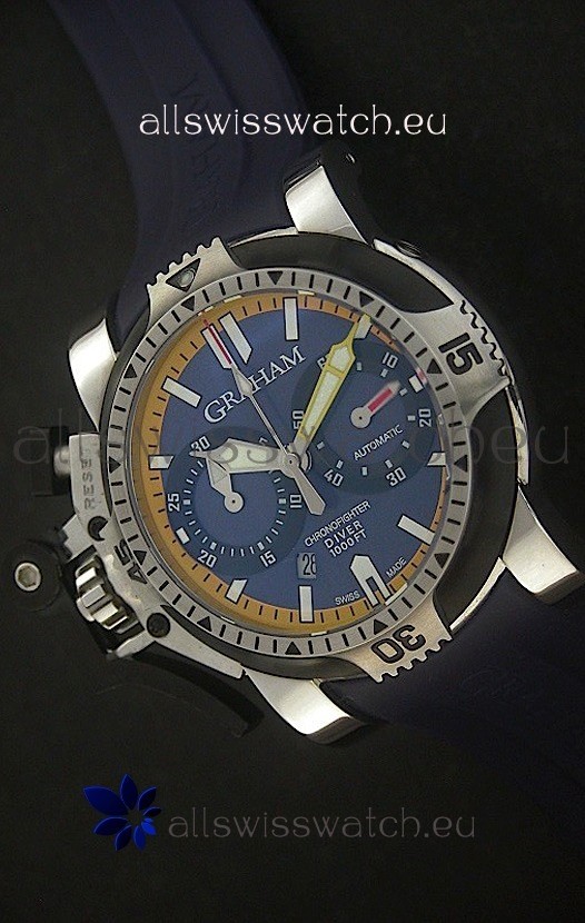 Graham Chronofighter Oversize Swiss Replica Watch in Black Dial