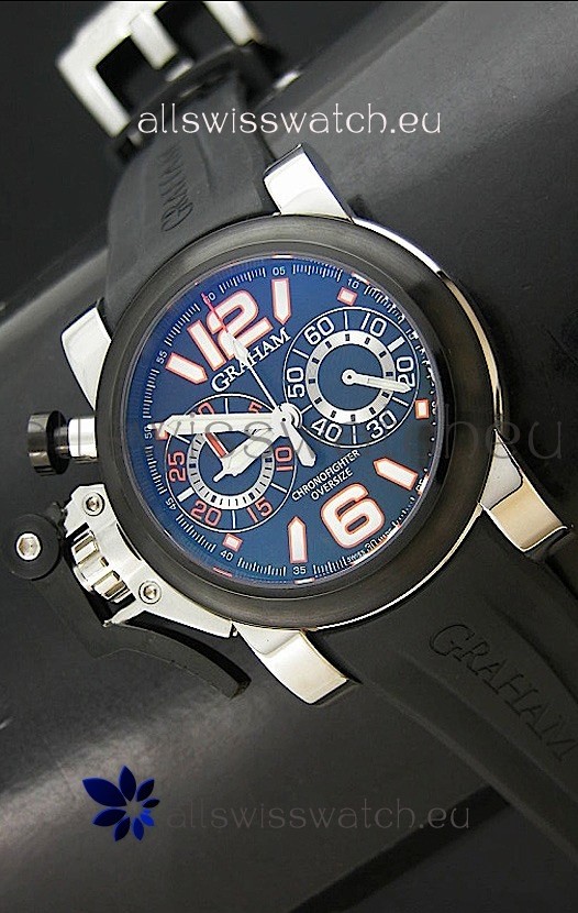 Graham Chronofighter Swiss Replica Watch in Blue Dial