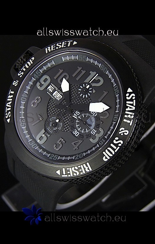 Hamilton Khaki Base Jump DLC Swiss Replica Chronograph Watch