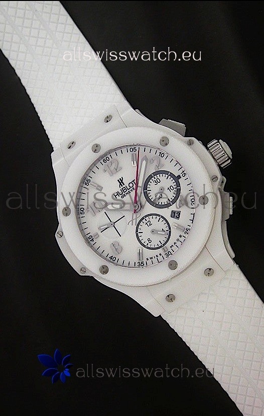 Hublot Big Bang Limited Edition Swiss Replica Watch in White 