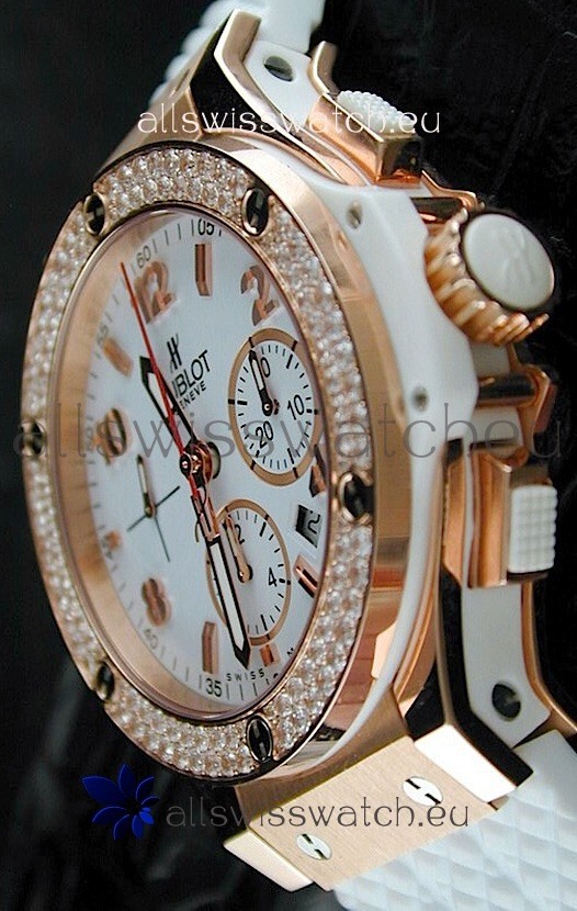 Hublot Big Bang Swiss Replica Watch in Rose Gold