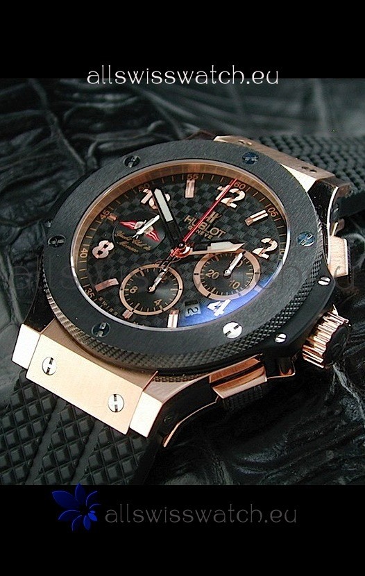 Hublot Big Bang Geneve Yacht Club Swiss Replica Watch in Rose Gold Case