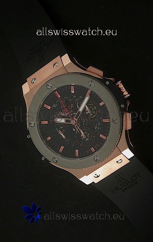 Hublot Big Bang AeroBang Swiss Watch in Pink Gold Case
