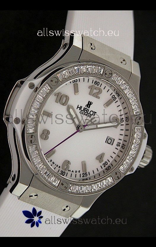 Hublot Big Bang King Swiss Quartz Watch in White Dial