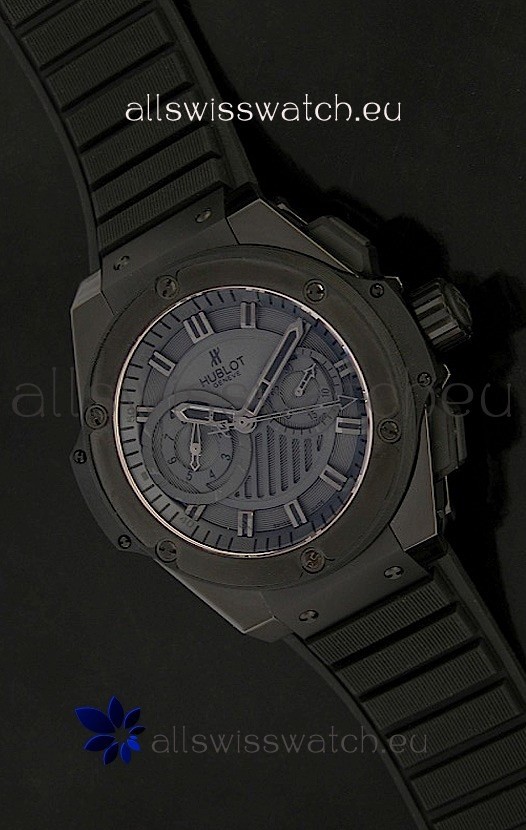 Hublot Big Bang King Power All Black Swiss Watch Ceramic Case