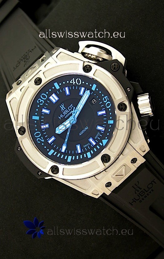 Hublot Big Bang King Diver 4000M Swiss Watch in Blue Hour Markers