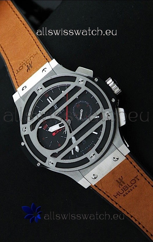 Hublot Big Bang Chukker Swiss Replica Watch in Stainless Steel - 1:1 Mirror Replica Watch