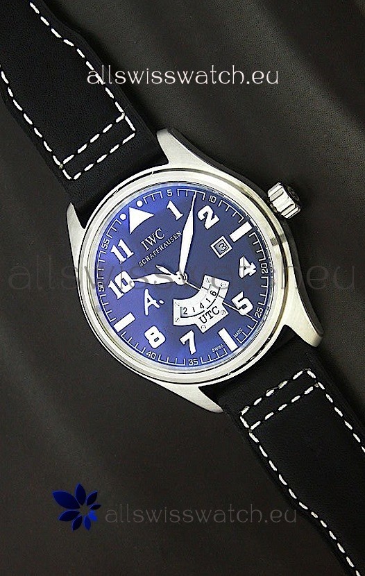IWC Schaffhausen Japanese Replica Watch in Black Dial