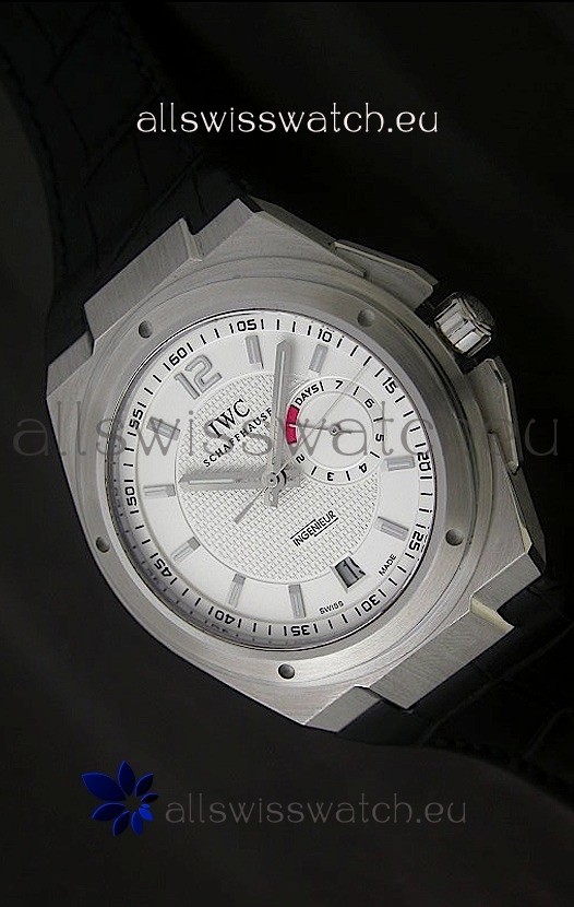 IWC Ingenieur Power Reserve Swiss Watch in White