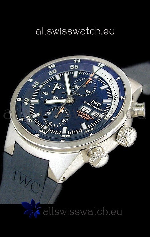 IWC Cousteau Divers Replica Watch in Dark Blue