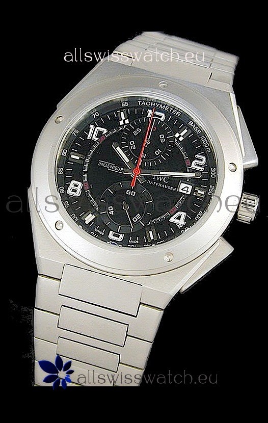 IWC Ingenieur Swiss Watch in Black Dial