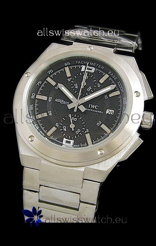 IWC Ingenieur Swiss Watch in Black Dial