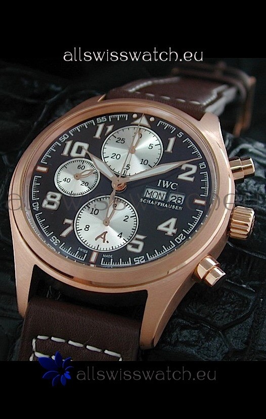 IWC Exupery Edition Swiss Replica Watch in Black Dial