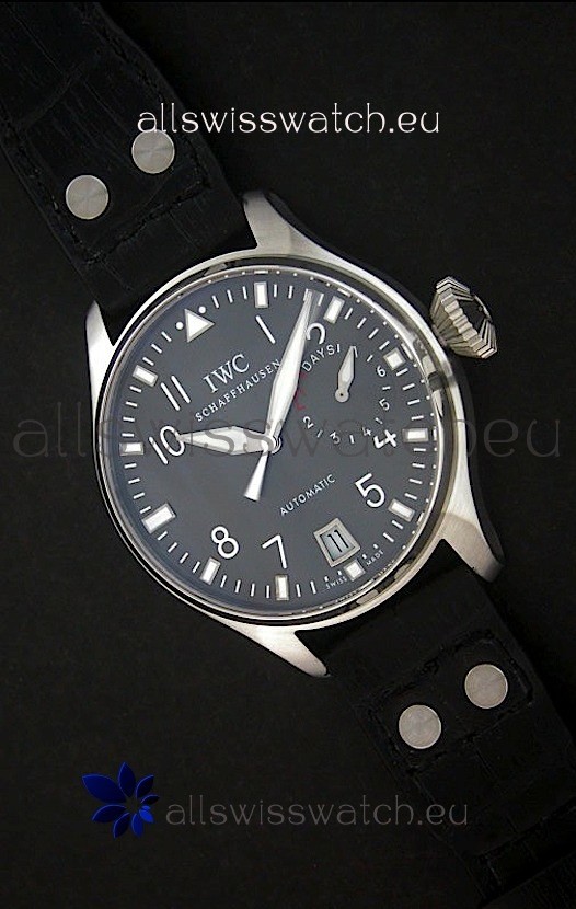 IWC Die Grosse Fliegeruhr Swiss Replica Watch in Brown Strap