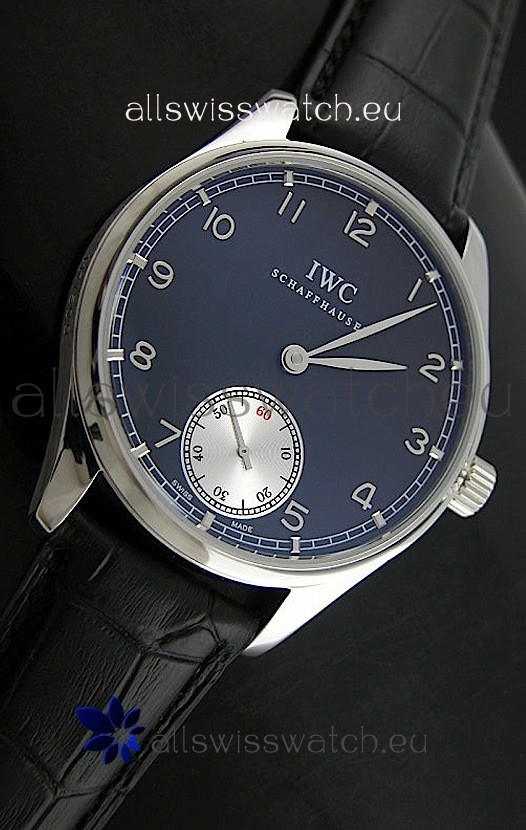IWC Schaffhausen Japanese Replica Watch in Black Dial
