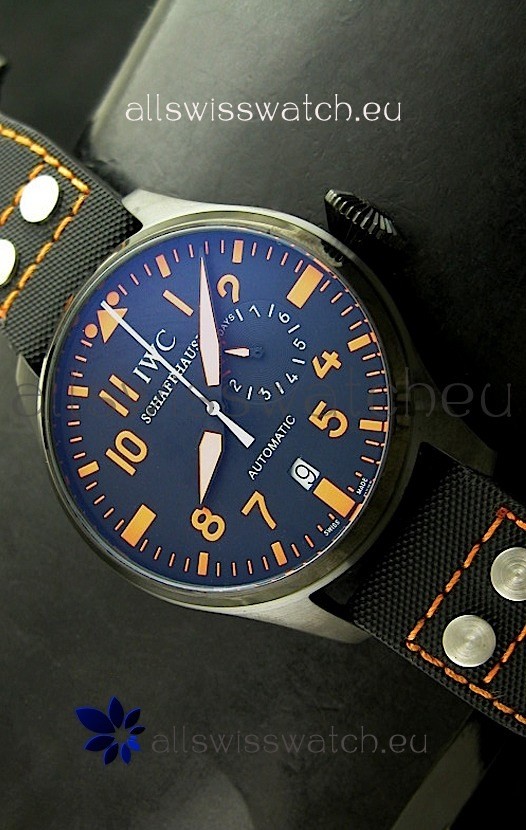 IWC Die Grosse Fliegeruhr Swiss Replica Watch in Black Dial