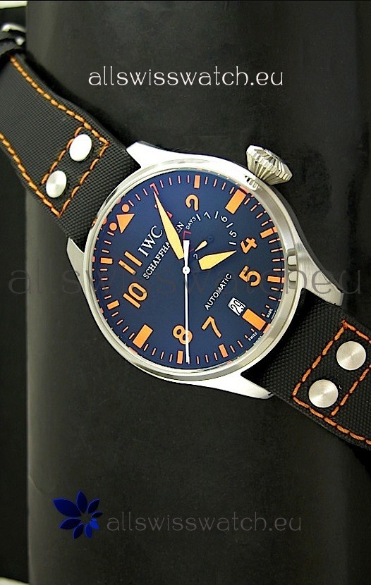 IWC Big Pilot Swiss Replica Watch in Black Dial