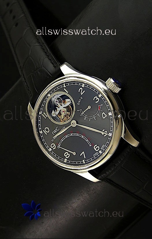 IWC Portugese Mystere TourbillonSwiss Replica Watch in Grey Dial