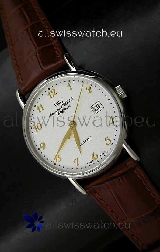 IWC Portofino Swiss Replica Watch in White Dial