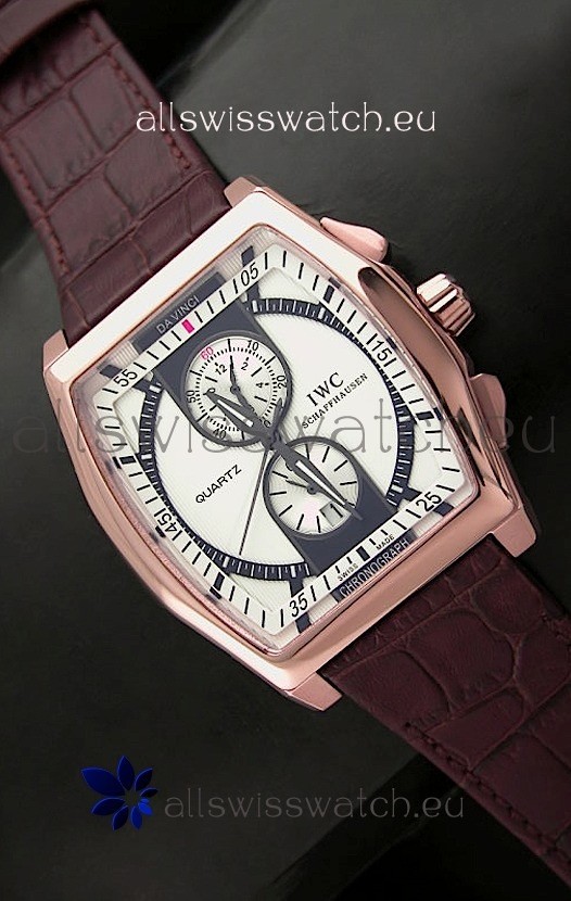 IWC Schaffhausen Japanese Replica Watch in pink Gold Casing