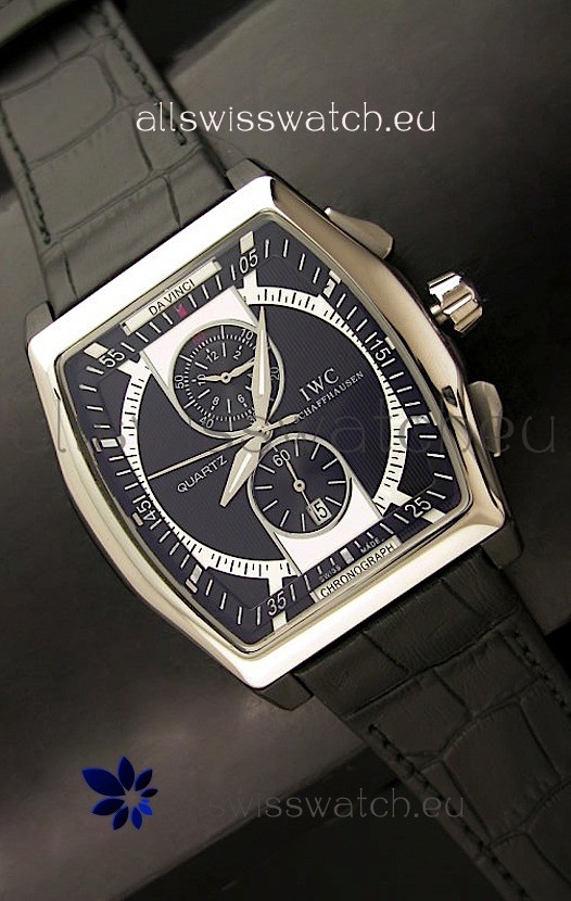 IWC Schaffhausen Japanese Replica Watch in Black Dial
