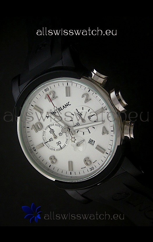 Montblanc Timewalker Watch Chrono in White Dial