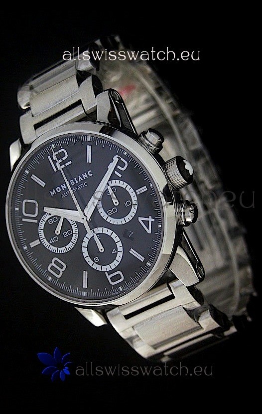 Mont Blanc Meisterstuck FlyBack chronometer Watch in Steel Casing