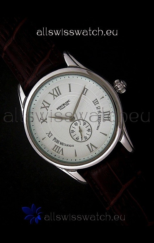 Mont Blanc Star Chrono Watch in White Dial
