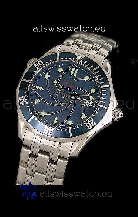 Omega Seamaster 007 Swiss Watch in Blue Dial