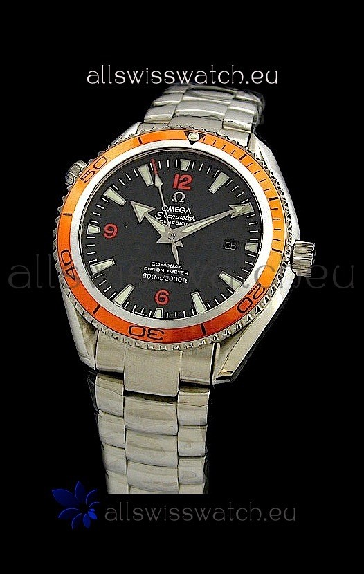 Omega Seamaster Planet Ocean Swiss Watch in Black Dial