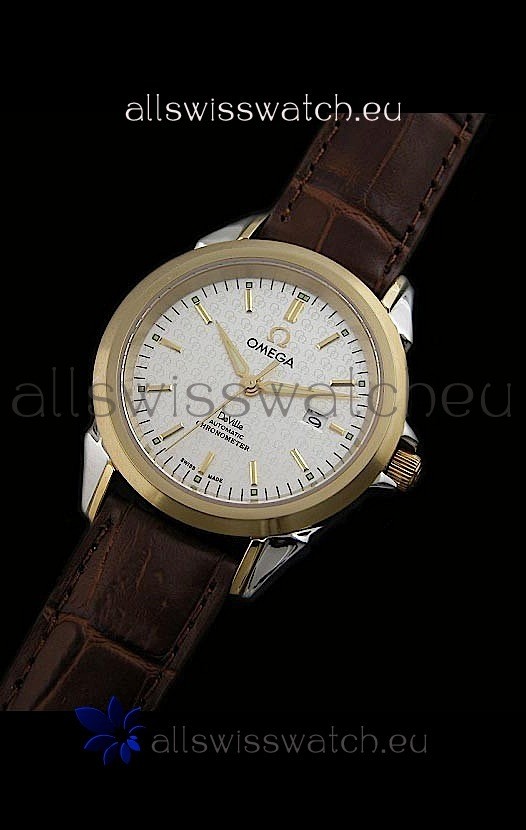 Omega Deville Escapement Mechanical Watch in White Dial