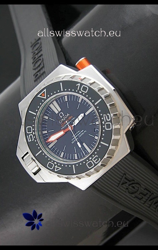 Omega Seamaster Ploprof Swiss Watch in Black Strap