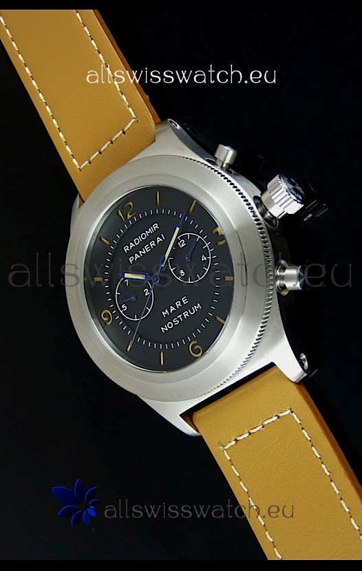 Radiomir Panerai Mare Nostrum Japanese Automatic Watch in Black Dial