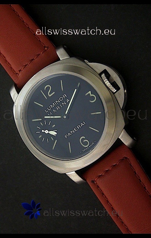 Panerai Luminor Marina Swiss Watch in Black Dial