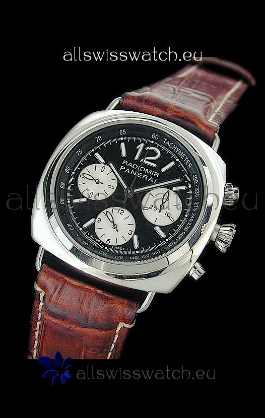 Panerai Radiomir Lemania Swiss Watch in Steel Casing