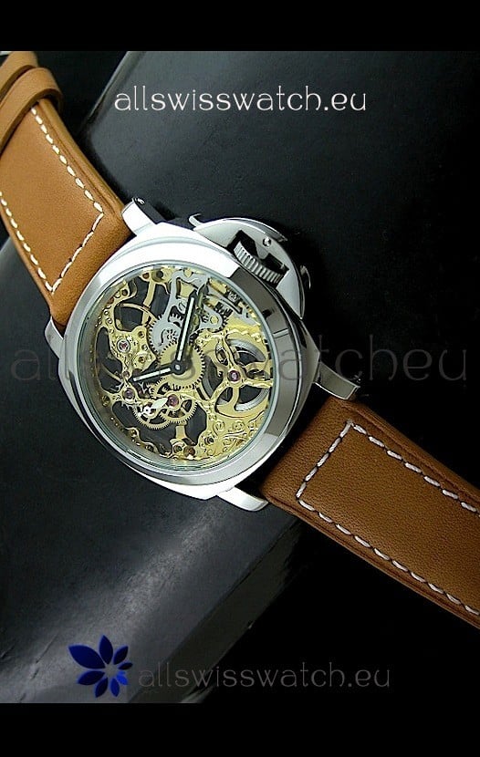 Panerai Luminor Skeleton Dial Swiss Watch