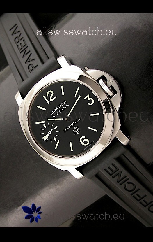 Panerai Luminor marina Swiss Steel Watch in Black Dial