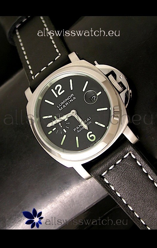 Panerai Luminor Marina Swiss Automatic Watch in Black Dial