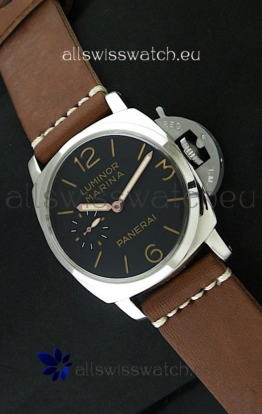 Panerai Luminor Marina Swiss Watch - 47MM in Brown Strap
