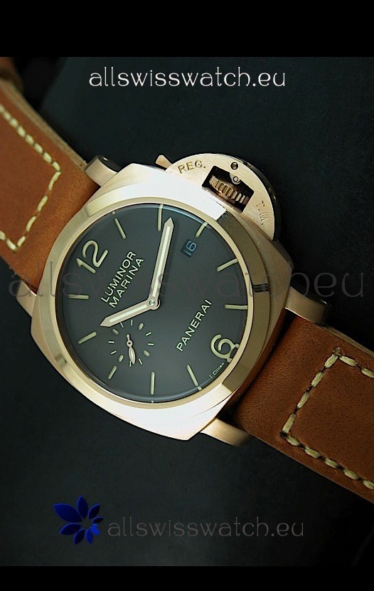 Panerai Luminor Marina 42MM Japanese Replica Watch Pink Gold