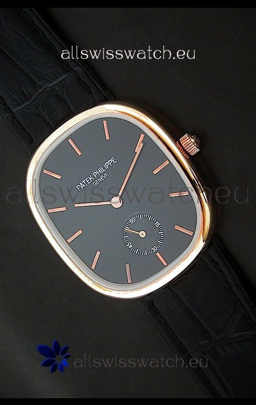 Patek Philippe Mens Golden Elipse Japanese Watch in Rose Gold