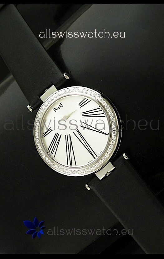 Piaget Altiplano Duo Dual Swiss Ladies Watch with Diamonds Bezel