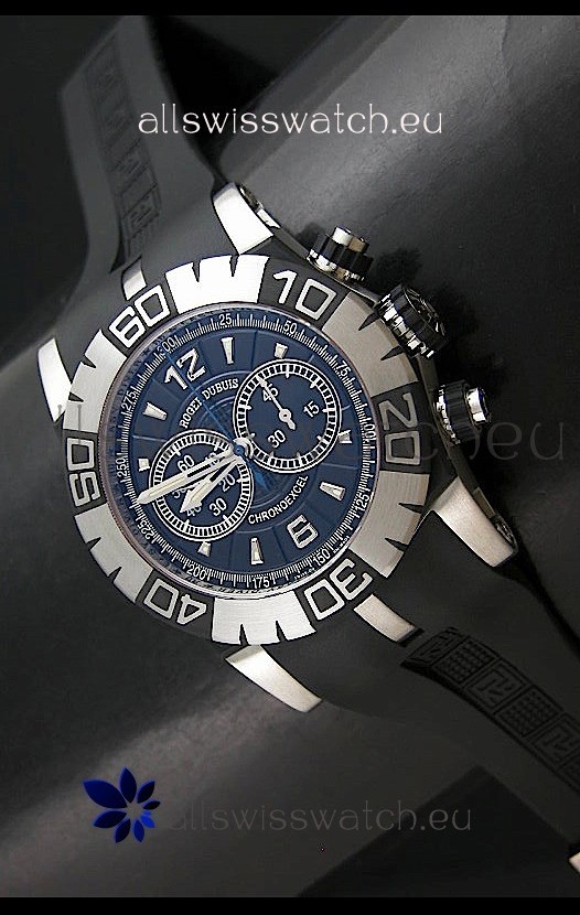 Roger Dubuis EasyDiver Swiss Watch in Black Dial - Ultimate Mirror Replica Watch