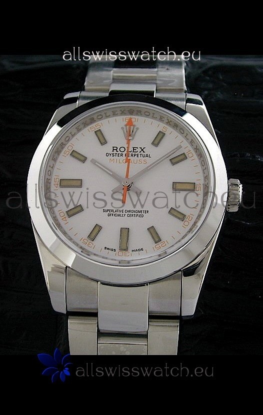Rolex Oyster Perpetual Milgauss Swiss Replica Watch