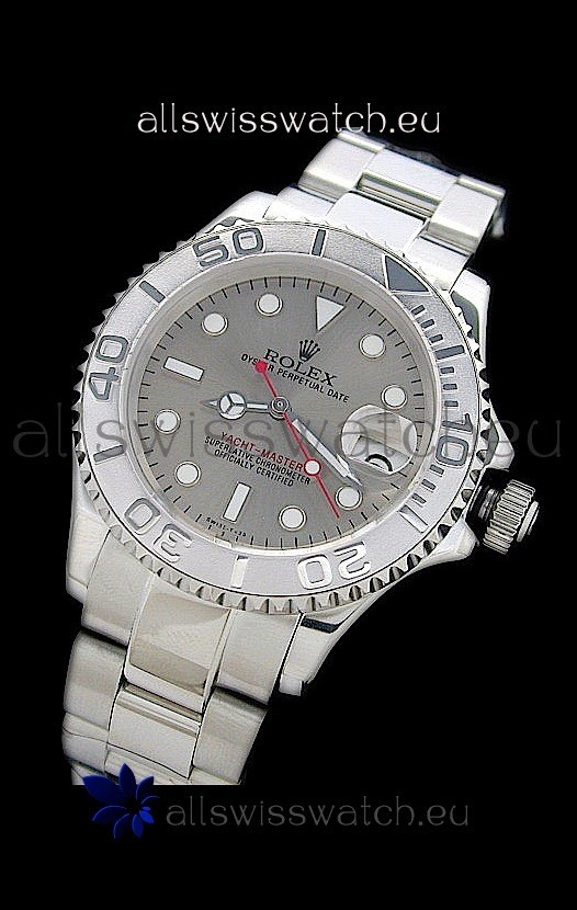 Rolex Yachtmaster Japanese Replica Watch in Silver Dial