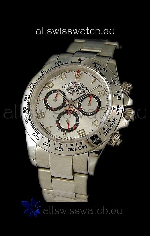 Rolex Daytona Cosmograph Swiss Replica Watch in White Dial