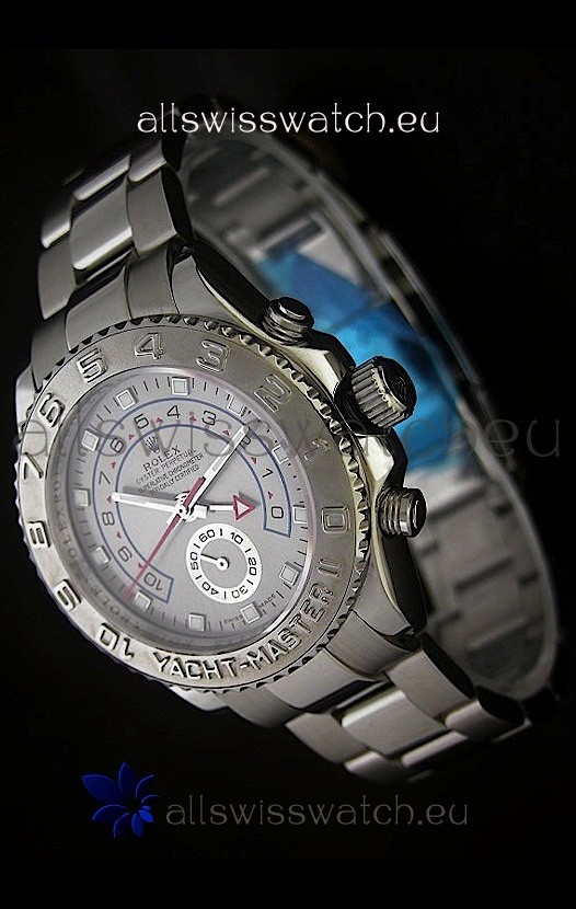 Rolex Yachtmaster II Swiss Replica Watch in Silver Dial
