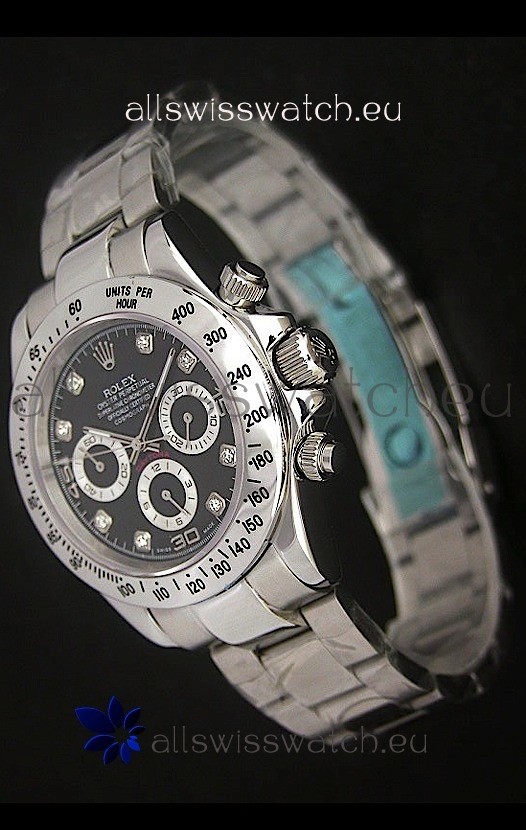 Rolex Daytona Japanese Replica Watch in Black Dial