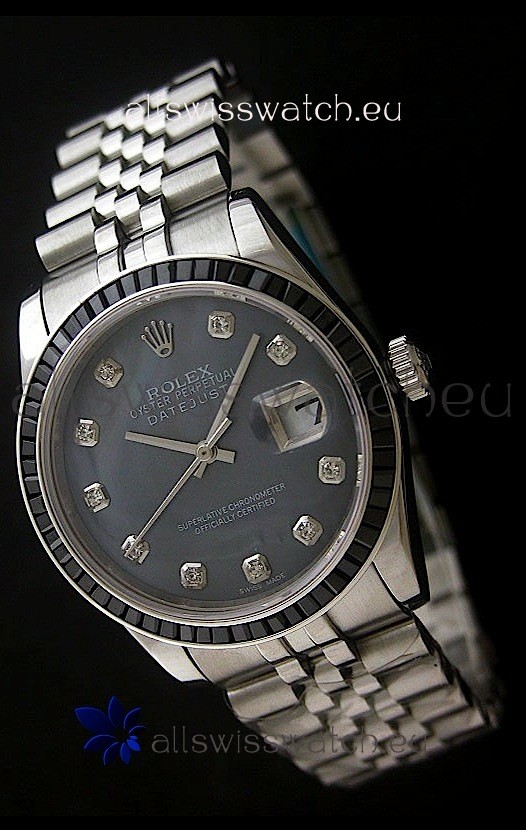 Rolex Datejust Japanese Replica Automatic Watch in Grey Dial